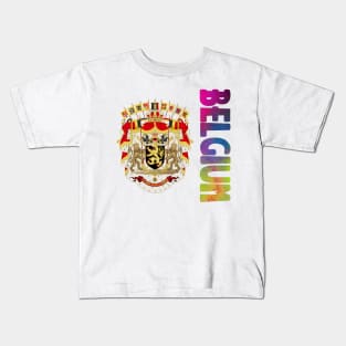 Belgium Coat of Arms Design Kids T-Shirt